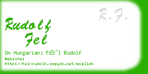 rudolf fel business card